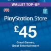 PSN Wallet Top Up - £45 - Digital Code - UK account