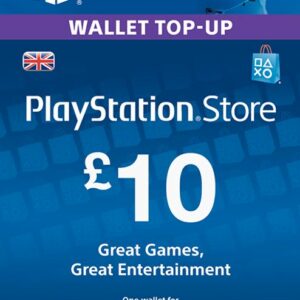 PSN Wallet Top Up - £10 - Digital Code - UK account